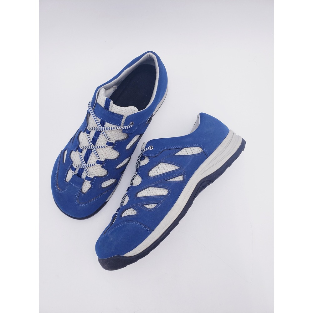 Barefoot Freedom Andes Sneakers Blue Suede Mesh Walking Shoes Womens 11WW